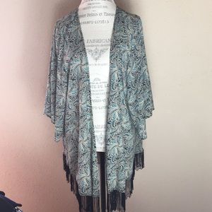 Adikto Western Cowgirl Kimono Fringe Bell Sleeves